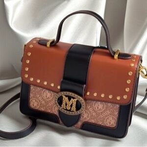 Trendy Rivet Adorned Luxury Faux Leather
Crossbody /Shoulder Bag